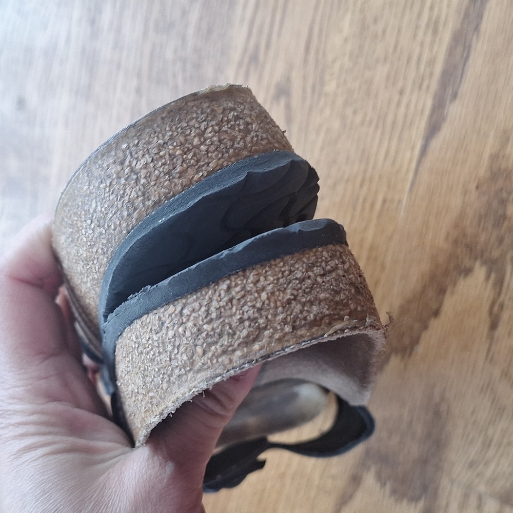 Birkenstock Madrid Patent Leather Slide Sandals 8 - Picture 5 of 9